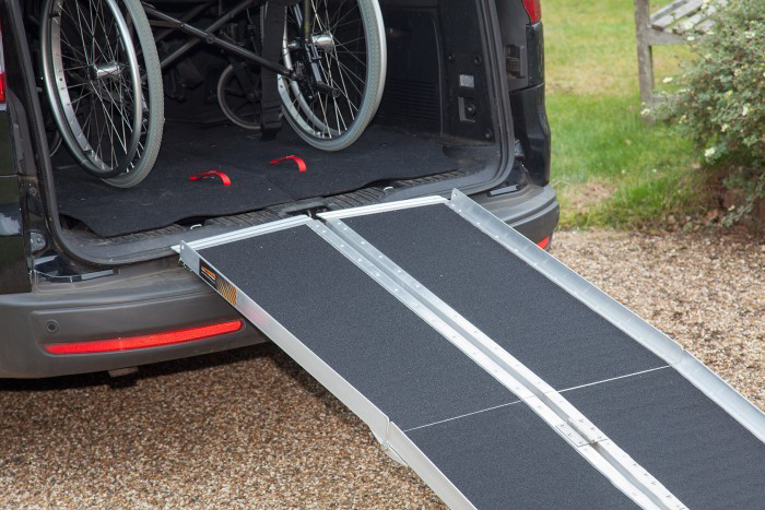 4ft Multi-Fold Split Economy Ramp with Grip Surface
