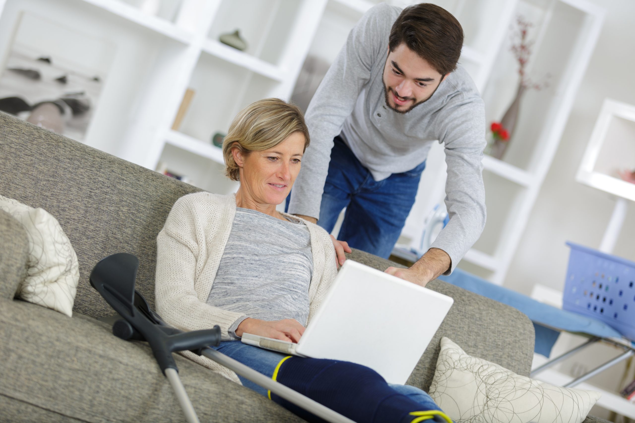 Customer lifestyle Customer enjoying mobility support
